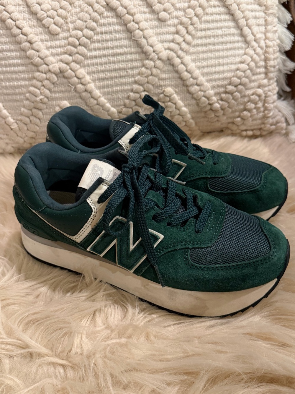 New Balance 574 platform sneakers